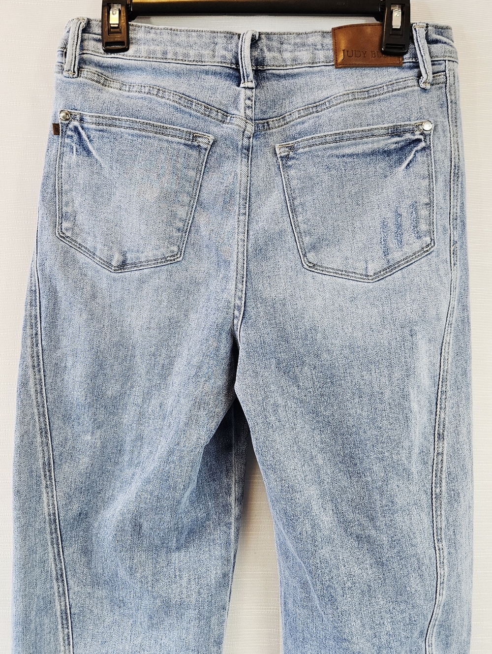 Judy Blue High Waist Side Panel Barrel Leg Jean size 29 - Picture 12 of 16
